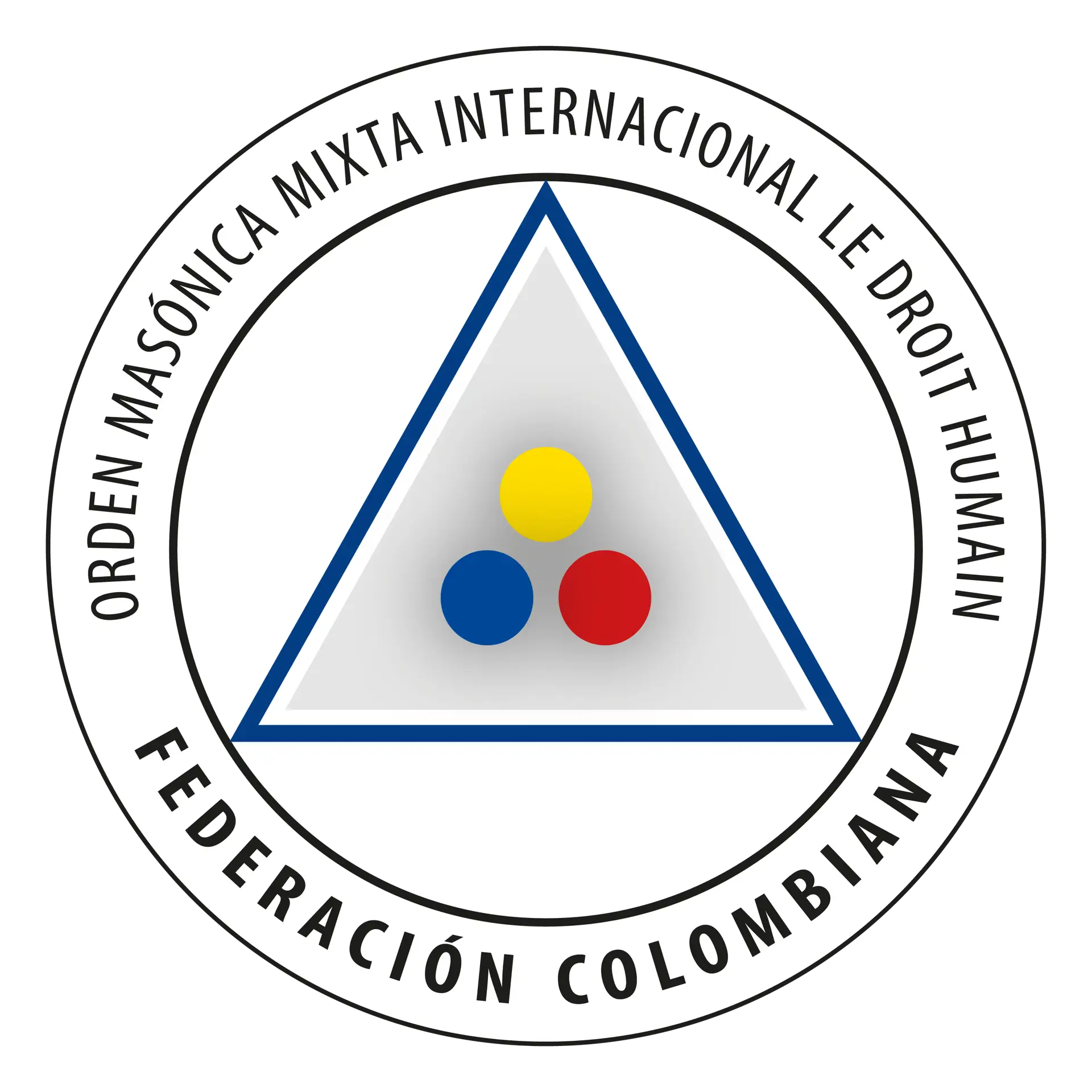 Logo Federación Colombiana de la Orden Masónica Mixta Internacional Le Droit Humain - El Derecho Humano