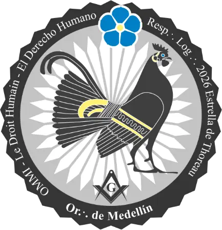 Logo Logia Estrella de Thoreau Masonería Mixta en Medellín