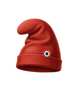 Gorro frigio rojo con escarapela tricolor azul, blanca y roja, símbolo histórico de libertad y ciudadanía.
